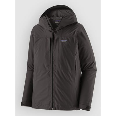 Patagonia Insulated Boulder Fork Rain Jas zwart