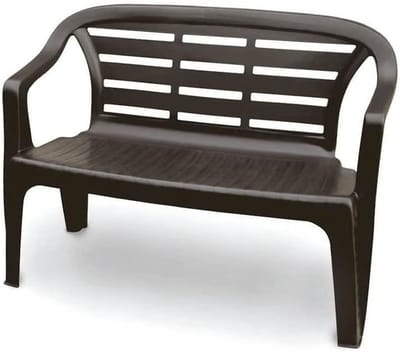 Tuinbank - Buitenbankje - Ontspannen in de tuin - Onderhoudsvrij kunststof - 114 cm breed - Antraciet