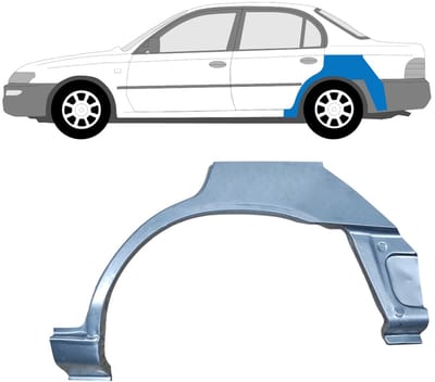 Reparatiepaneel achterspatbord voor Toyota Corolla E10 1991-1998 / Links / SEDAN