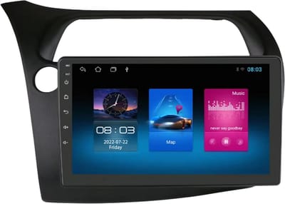 Autoradio met bluetooth - Carplay - Voor Honda Civic Hatchback (2005-2011) - Geschikt voor Apple en Android - Stereo - Navigatie - Navigatiesysteem auto - 1GB 16GB