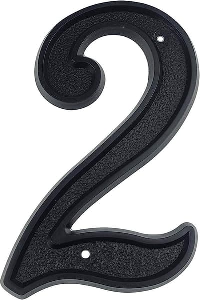 huisnummer 5.5 inch (139mm)