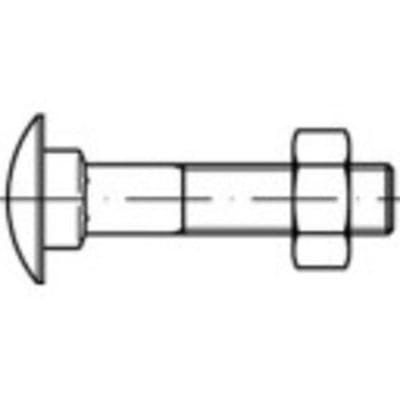 TOOLCRAFT 111332 Platbolschroef M20 120 mm Buitenzeskant DIN 603 Staal 25 stuk(s)