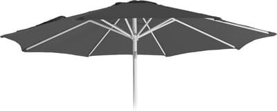Vervangende hoes voor parasol N19, parasolhoes vervangende hoes, Ø 3m stof/textiel 5kg ~ antraciet