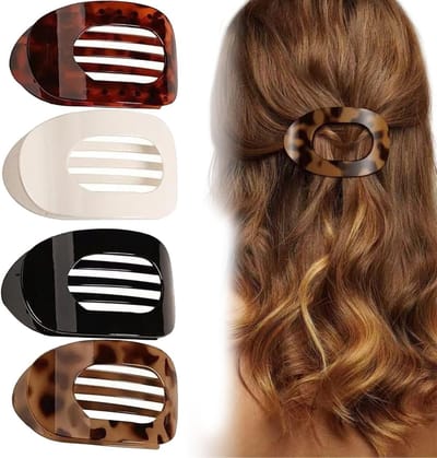 Haarclips 4 Stuks - Platte Klemmen - Sterke Grip - Ideaal voor Dun en Dik Haar - ShopVlot