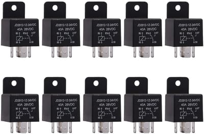 10 Stuks 24V 40A Auto Relais 5 Pin - Schakelaar voor Auto en Motor