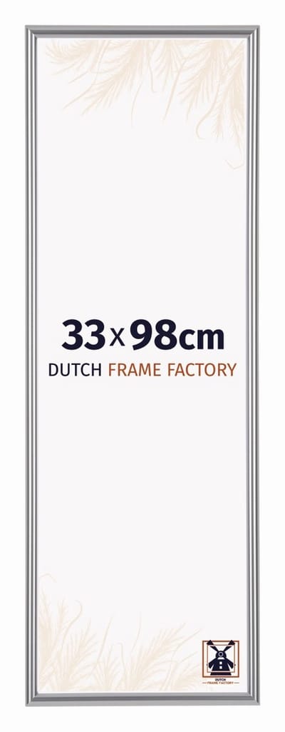 Fotolijst 33x98 cm - Kunststof - Zilver Hoogglans - Angers
