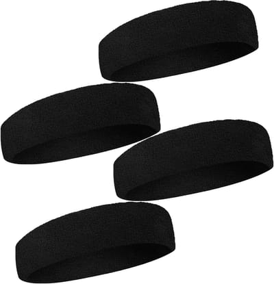4-delige Haarband Set voor Vrouwen, Sportieve Haarbanden, Zweetbanden en Modeaccessoires
