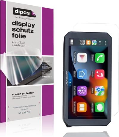 dipos – 2x Beschermfolie geschikt voor Innovv N1 5.99 Zoll | Krasbestendige & heldere Screenprotector Ultra-Thin