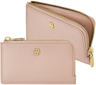 HUGO BOSS kaarthouder Signature Lady Card Holder Nude beige