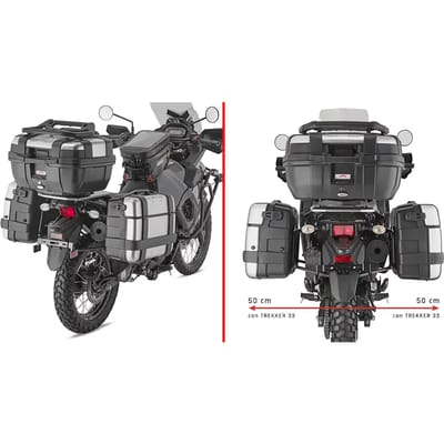 Motor zijtas houder Givi Kawasaki 650