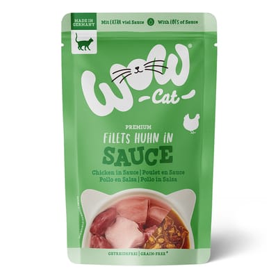 WOW CAT - Sauce Pouchbeutel 8x85g | Huhn