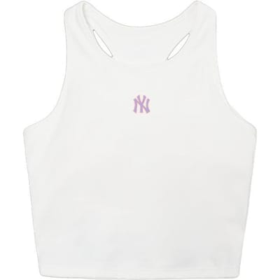 MLB New York Yankees Gilet de sport à lettres pour femme Blanc 3FTKIA023-50WHS XS white