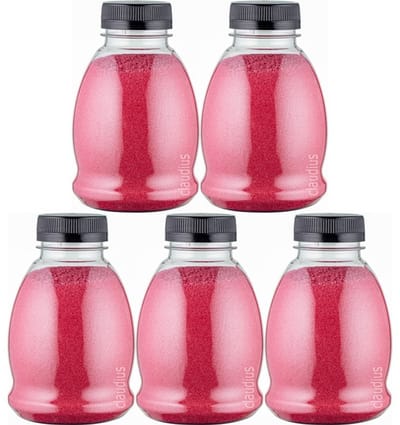 Scrubzout Fruity melon - 375 gram - Fles met zwarte dop - set van 5 stuks - Hydraterende Lichaamsscrub
