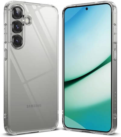 Ringke Fusion | Hoesje Geschikt voor Samsung Galaxy S25 | Back Cover met Antikrascoating | Militaire Standaard | Transparant