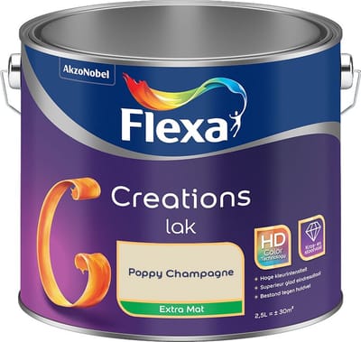 Flexa - Creations Lak Extra Mat - Poppy Champagne - Mengverf - 2,5 L