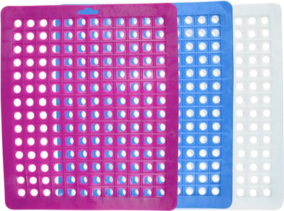 Benson Vierkante gootsteenmat - PVC - Op maat te knippen - 30 x 25 cm - Diverse kleuren