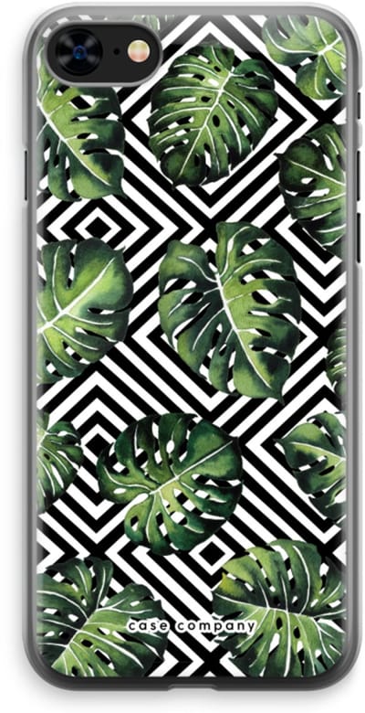 Case Company® - Hoesje geschikt voor iPhone 8 hoesje - Geometrische jungle - Soft Cover Telefoonhoesje - Bescherming aan alle Kanten en Schermrand