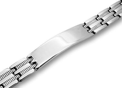 Amanto Armband Bamsa - 316L Staal - ID - Graveer - 12mm - 21cm