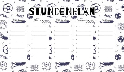 Wallvy Magnetische Lesplanner - Voetbal - 30x17,5cm
