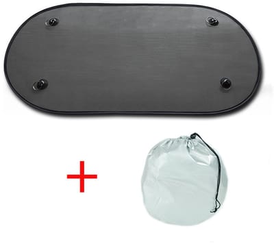 Auto Achterruit Zonneklep - Auto Baby Zonneklep - met 4 Sterke Zuignappen - Privacy Window - Mesh Achterruit Zonneklep - 100x50 cm - Kinderen en Huisdieren UV-Bescherming Achterruit