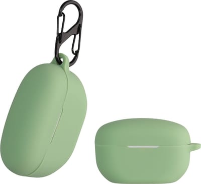 kwmobile Hoes geschikt voor Sony WF-1000XM5 - Siliconen cover voor oordopjes in groen