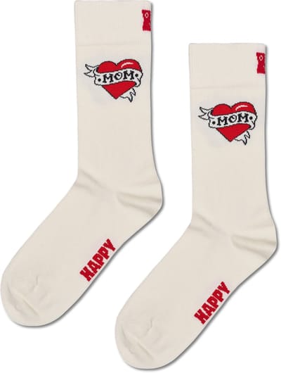 Happy Socks Mother''s Day Sock - unisex sokken - wit - Unisex - Maat: 36 - 40