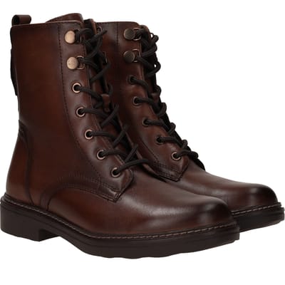 Tamaris Comfort Veterschoenen Hoog Veterschoenen Hoog - Cognac - Maat 37