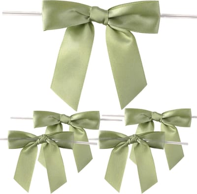 50 Stuks Groene Strikjes voor Cadeaus, Zelfklevende Decoratie Strikken voor Bruiloften, Feestelijke Versieringen en Cadeauverpakking