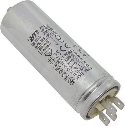 Startcondensator Motor - Motorcondensator - Motoren Starten - Metalen Behuizing - 16µF 420V - Zwart