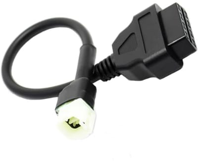 Diagnostische Kabeladapter - Motorfiets OBD - Motor Diagnose - 4-polige Stekker - 21 cm - Zwart