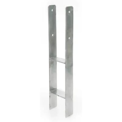 Solid H-paalhouder Grijs 60x12cm