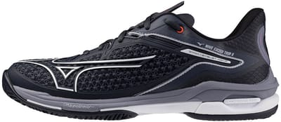 Mizuno Tennisschoen Padelschoen Wave Exceed Tour 6CC Heren Blauw Wit Grijs