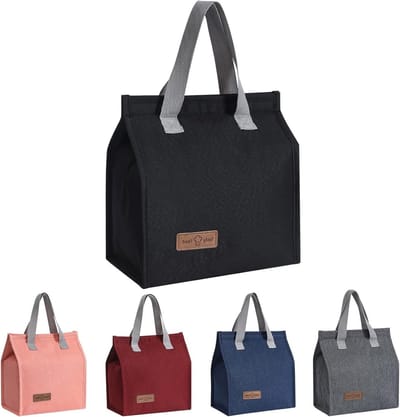 Isolerende Koeltas voor Lunch, Waterdichte en Draagbare Tas voor Werk, School en Picknick, Geschikt voor Mannen en Vrouwen, Zwart