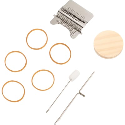 Stopnaald Mini Weefgetouw Eenvoudige Bediening Brede Toepassing Roestvrij Staal Hout Mini Weefgetouw Machine voor Tapijt