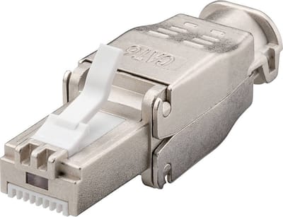 TRU COMPONENTS CAT 6a RJ45-connector, zonder gereedschap 1610346 Stekker, recht Aantal polen (sensoren) 8P8C 1 stuk(s)