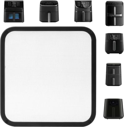Spatbescherming voor Airfryer 22 x 21 x 0.5 cm, ideaal voor hete luchtfriteuses, accessoires voor Philips en Cosori modellen
