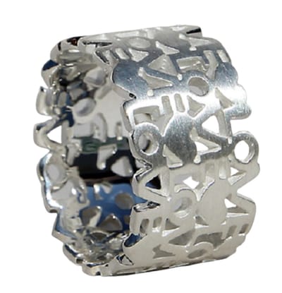 Schitterende Zilveren Brede Ring Liefdesbrief 16.50 mm. (maat 52) model 7 Carmen|Damesring | Aanzoek