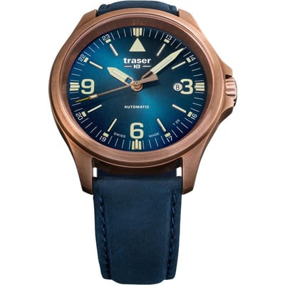 [TRASER] Montre Tracer P67 Officer Pro Automatique Bronze Bleu 108074 Homme Bleu bleu