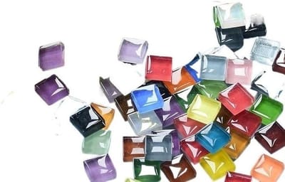 Mozaïektegels Glas - Ambachtelijke Tegels - Kunst en Decoratie - Glad Oppervlak - 450 stuks - Gemengde Kleuren