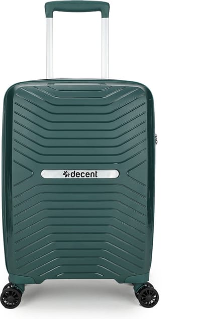 Decent CROSS-ONE Handbagage koffer 55x35x20 - Handbagage trolley - Lichtgewicht koffer - Reiskoffer - Veilig TSA Cijferslot – Donkergroen