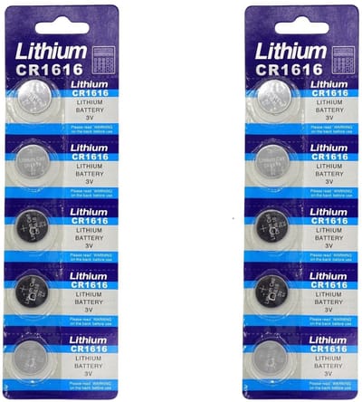 10-Pack CR1616 3V Lithium knoopcelbatterijen – Langdurige, Betrouwbare Horlogebatterijen Voor Elektronica en Gadgets