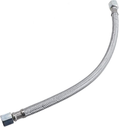 Flexibele Luchtslang van RVS met 2 Adapters voor Compressors - 35 cm Lang, Draaibare Aansluitingen voor Comprimeerbare Lucht Systemen
