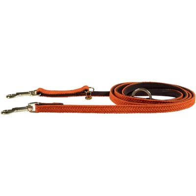 Kentucky Dogwear - Gevlochten Nylon presentatielijn hond oranje size S 2m