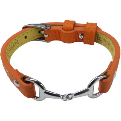Equestrian Jewelry Armband Fano Oranje Zilver