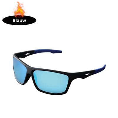 Livano - Festival Bril - Rave - Space - Techno - Freaky Glasses - Heren - Dames - Zonnebril - Zwart + Blauw