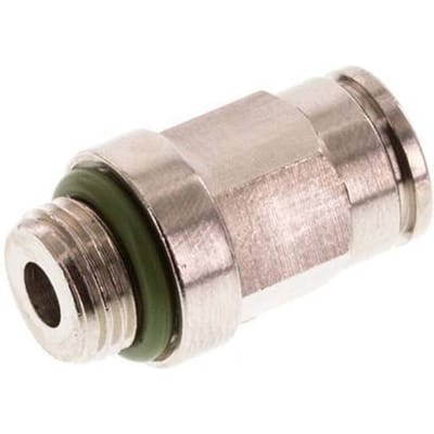 6mm x G1/8'' Messing Insteekfitting Buitendraad FKM [2 Stuks]