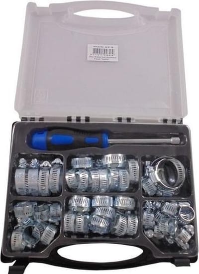 Assortiment Slangklemmen met dopschroevendraaier | 50 delig