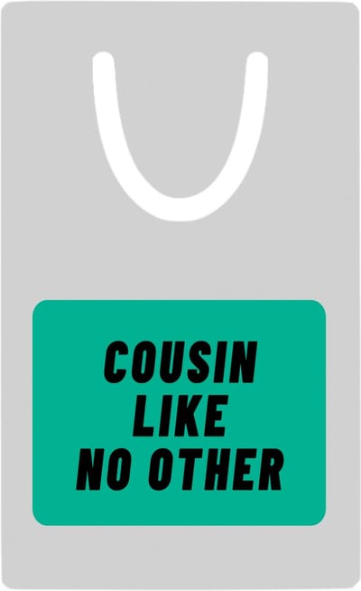 Hacebo® - cousin like no other metalen boekenlegger - Neef - geweldige neef - niemand anders - verjaardag - cadeau - kado - bedankje - geschenk Bladwijzer boekenleggers - 7.6 cm x 5cm