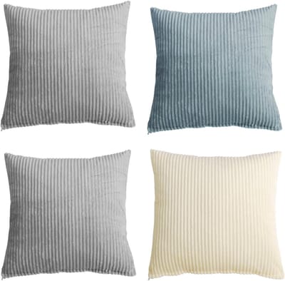 Decoratieve Kussenhoezen 40 x 40 cm van Zacht Velvet met Rits voor Bank en Slaapkamer, Luxe Kussenslopen