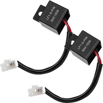 Dailygoods - LED Flasher Relay - 2 Pins - Voor Motorfiets en Scooter - Snelheidscontrole - Betrouwbare prestaties - Ideaal voor Fiets - Eenvoudige ins...